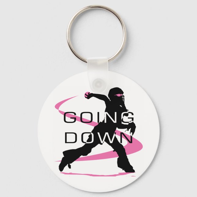 Chaveiro Softball Pink Catcher (Frente)