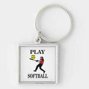 Chaveiro Softball Player Play