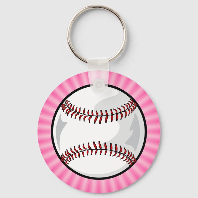 Chaveiro Softball Rosa (Frente)