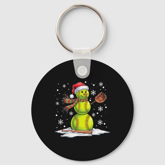 Chaveiro Softll Boneco de Neve Softll Jogador Chapéu de Pap (Frente)