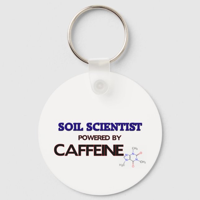 Chaveiro Soil Scientist Powered by caffeine (Frente)
