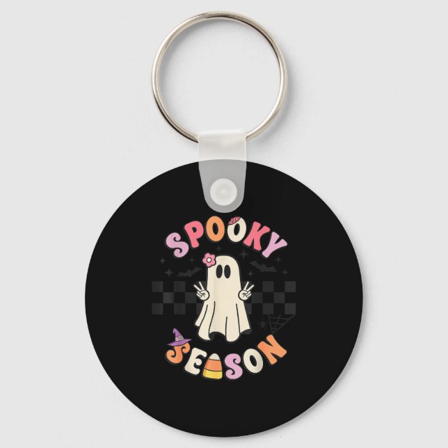 Chaveiro Soky Season Retro Happy Halloween Ghost Women Todd (Frente)