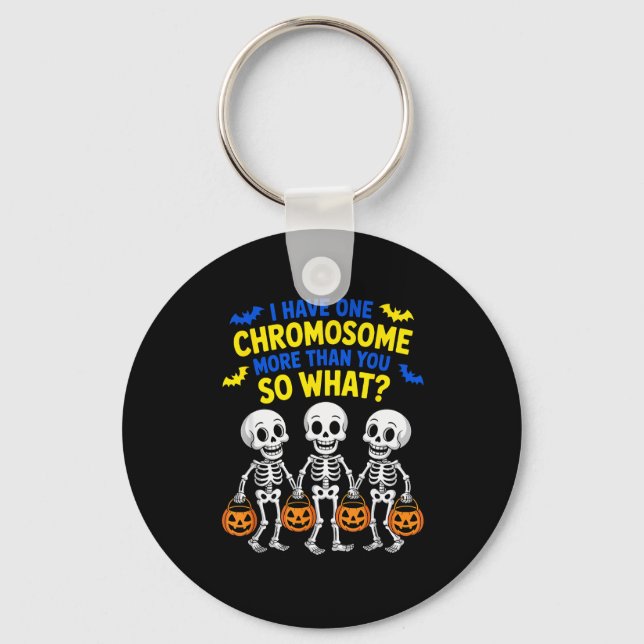 Chaveiro Soky Skeleton Down Syndrome Awareness Extra Chromo (Frente)