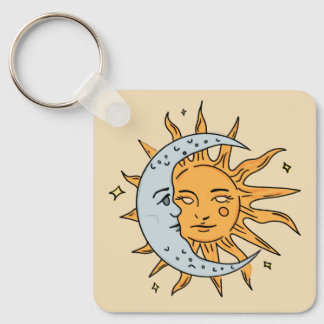 Chaveiro Sol e Lua