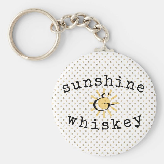 Chaveiro Sol e uísque (Frente)