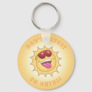 Chaveiro Sol sorridente com confirmação