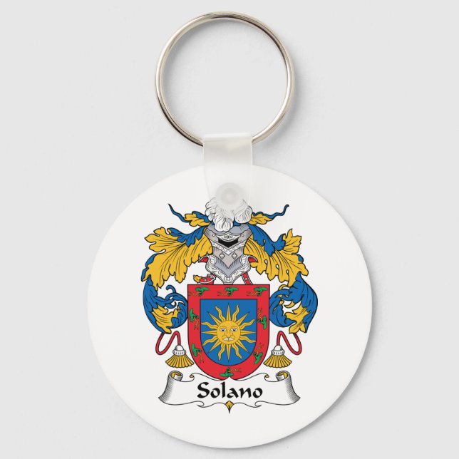 Chaveiro Solano Family Crest (Frente)