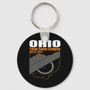 Chaveiro Solar Eclipse 2024 State Ohio Map Total Solar Ecli