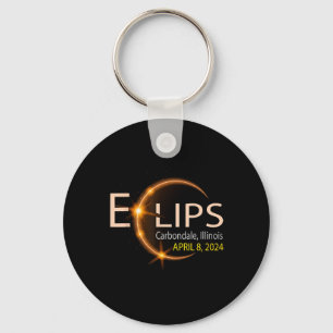 Chaveiro Solar Eclipse Illinois Carbondale Usa Totalidade A