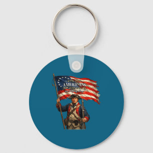 Chaveiro Soldado Bandeira Americana Orgulho Patriótico
