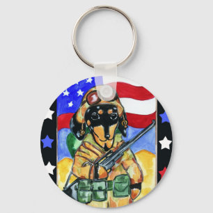Chaveiro Soldado Dachshund