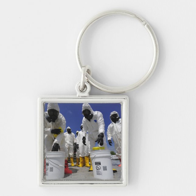 Chaveiro Soldados dos EUA do 457º Batalhão Químico (Frente)