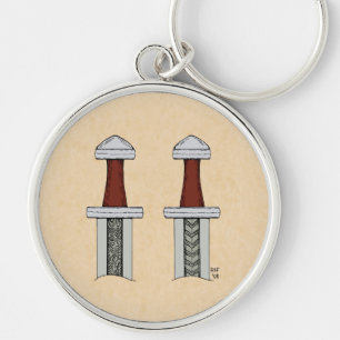 Chaveiro Soldadura de padrão de espada em Viking