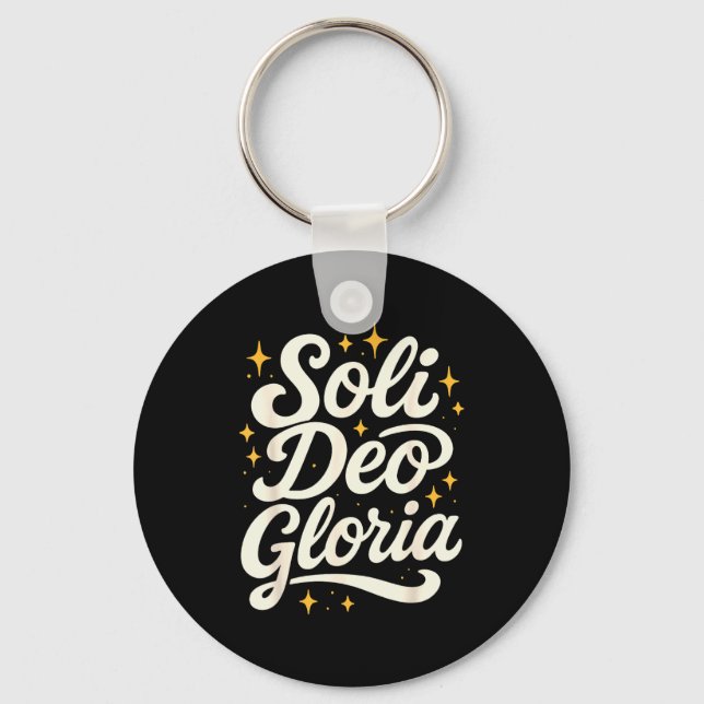 Chaveiro Soli Deo Gloria Reformed Christian Theology Design (Frente)
