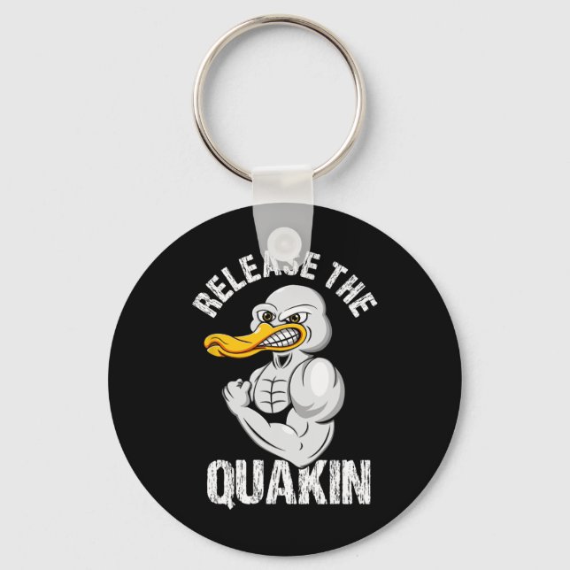 Chaveiro Solte o prédio do Pato Quackin (Frente)