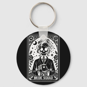 Chaveiro Solteiro Gótico Tecido de Placa de Tarot Bride Esq
