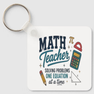 Chaveiro Solucionador de Problemas de Professor de Matemáti