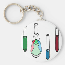 Chaveiro Soluções STEM para Tubos de Teste de Beakers Cient