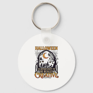 Chaveiro Sombra Criativa de Crianças de Halloween Lua Cresc