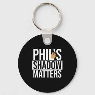 Chaveiro Sombra do Dia da Marmota Fofa do Punxsy Phils Feve