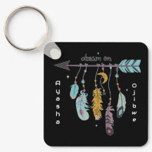 Sonhe Boho Tribal Nativo Personalizado Tribo/Nome