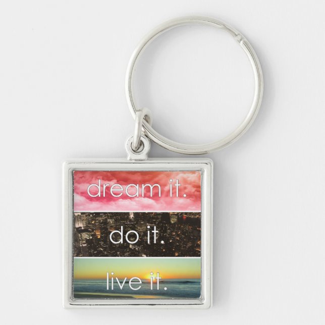 Chaveiro Sonhe Que Ele Faz Ao Vivo De Uma Cotação Motivacio (Frente)