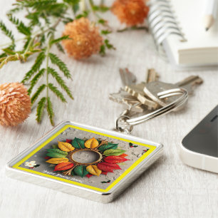 Chaveiro "Sonho de Natal Colorido"