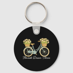 Chaveiro Sonho Faroado Ameaça Bicicleta Floral Amável Com T
