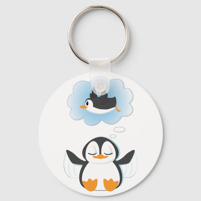 Chaveiro Sonhos Pinguins (Frente)