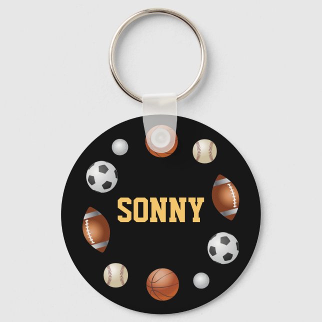 Chaveiro Sonny World of Sports Key Chain - Preto (Frente)