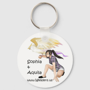 Chaveiro Sophia e Aquila - da série do livro de Wielders