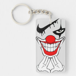 Chaveiro Sorriso de Palhaço Maligno Arte Gótica de Terror