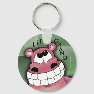 Chaveiro Sorriso Hippo-Rosa