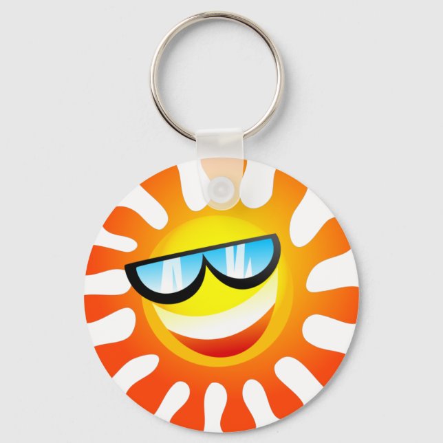 Chaveiro Sorriso Verão Sunny Sunshine Weather (Frente)
