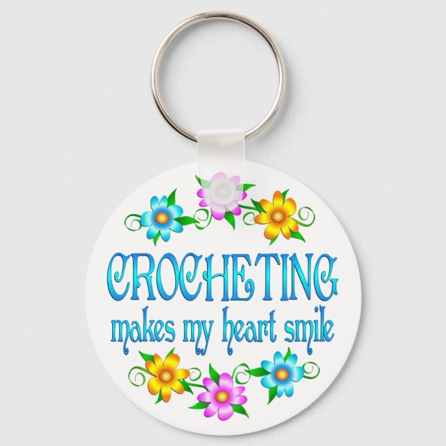 Chaveiro Sorrisos de Crocheting (Frente)