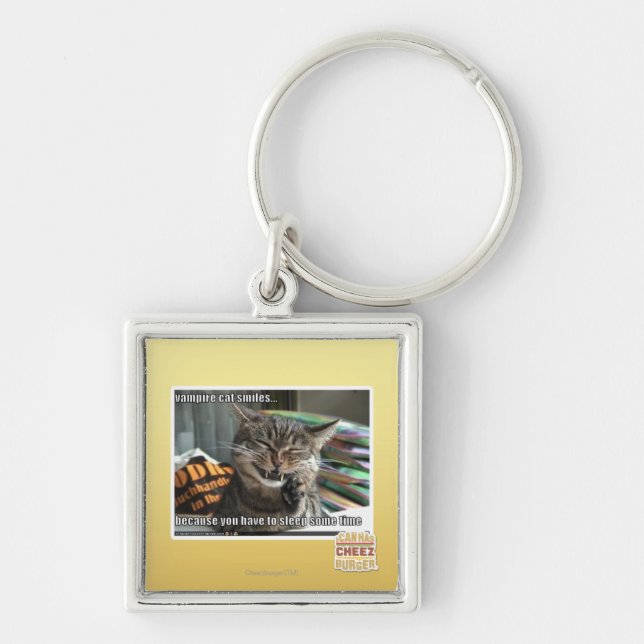 Chaveiro sorrisos do gato do vampiro (Frente)