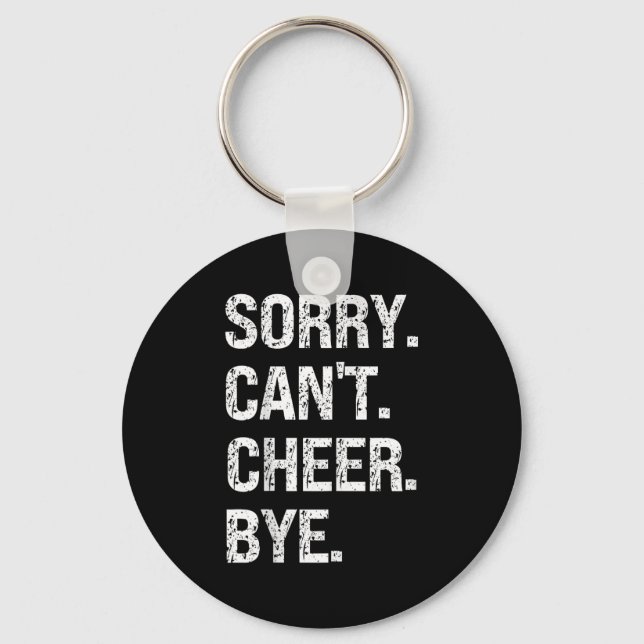 Chaveiro Sorry Can't Cheer Bye Retro Cheer Lovers  (Frente)