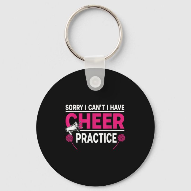 Chaveiro Sorry I Can't I Have Cheer Practice Cheerleader Ch (Frente)