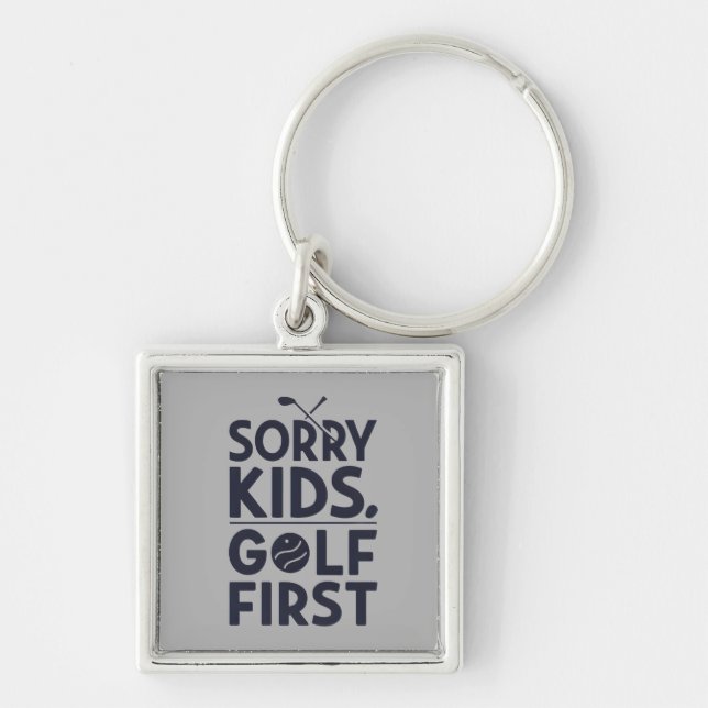 Chaveiro Sorry Kids Golf First Bold Golf Humor Art (Frente)