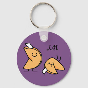 Chaveiro Sorte de biscoito da Fortune comida chinesa crocan