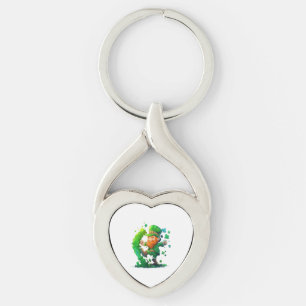 Chaveiro Sorte estar com você, meus doces shamrocks