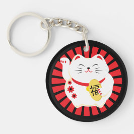 Chaveiro Sortudo Cat Maneko Neki Good Fortune
