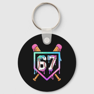 Chaveiro Sorvete de Beisebol Drip 67 Jogador Dabbing Seis S
