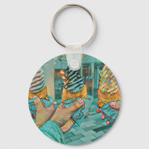 Chaveiro Sorvete de chocolate