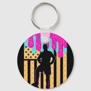 Chaveiro Sorvete de Futebol Gotejamento Meninos Jogadores J