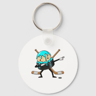 Chaveiro Sorvete de Gotejamento de Disco de Hockey para Cri
