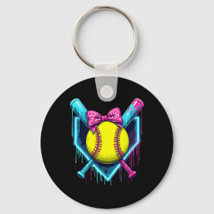 Chaveiro Sorvete de Softbol Derretendo Softbol