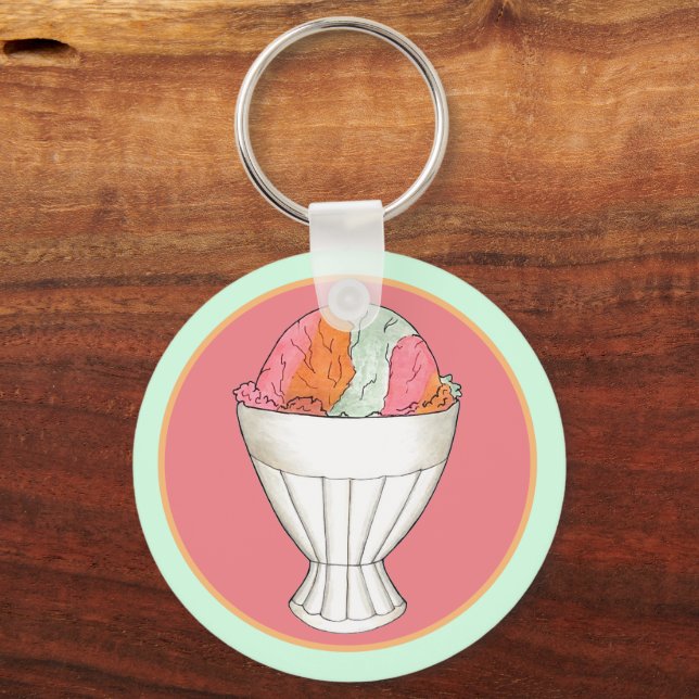 Chaveiro Sorvete Sorbet Dessert Scoop (Frente)