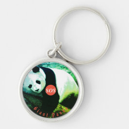 Chaveiro SOS Giant Panda Porte-clés rond premium