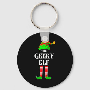 Chaveiro Sou a Família de Elfos Geek de Fantasia de Natal